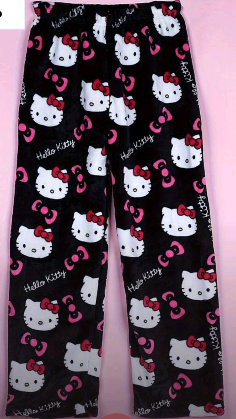 Hello Kitty Pajama Pants — Black